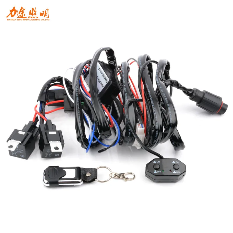 OEM ODM 14V/40A Led Light Wire Harness Off Road Accessories Wiring Harness Kit For Car UTV ATV Truck Boat