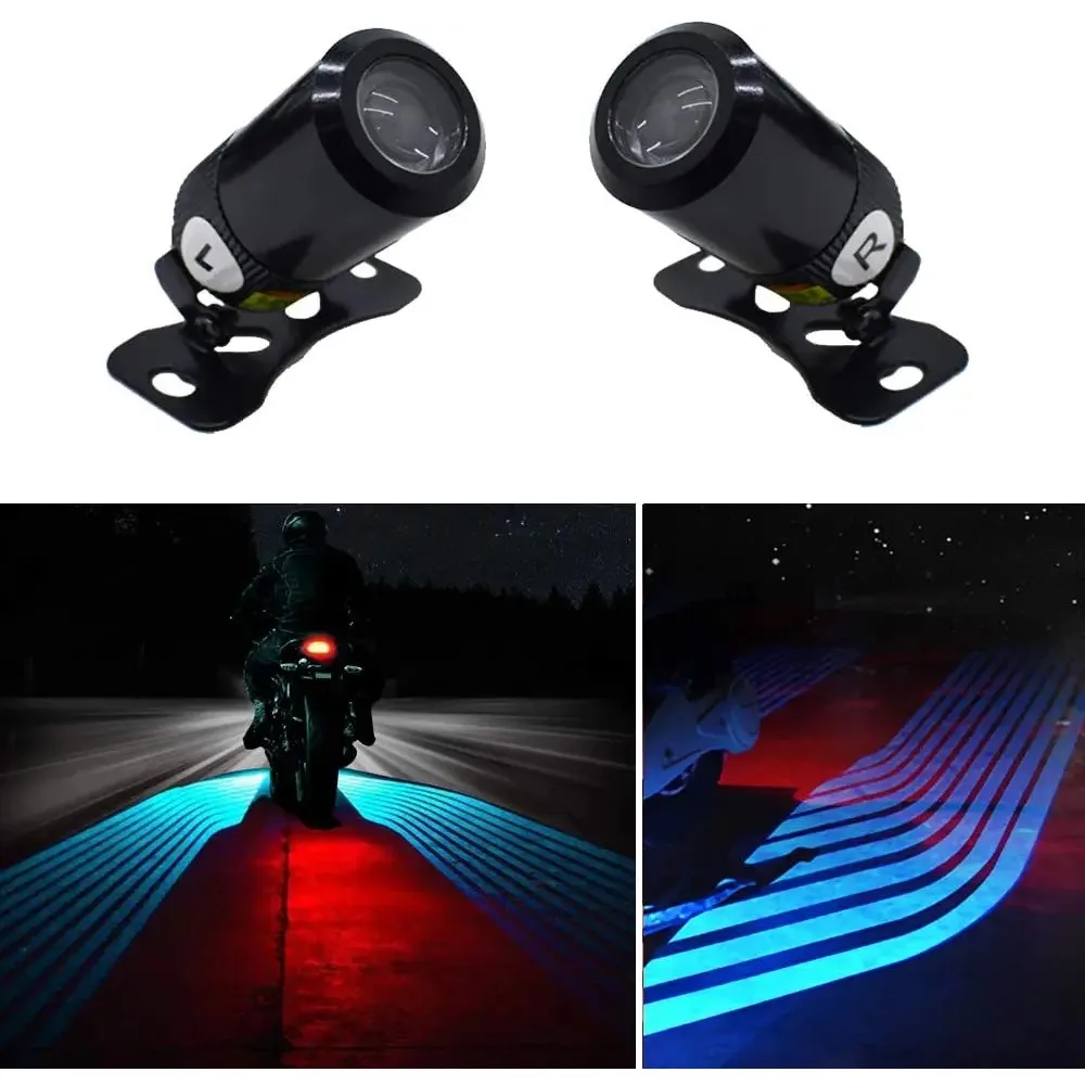 Motorcycle Angel Wings Projection Light Kit, Underbody Waterproof Ghost Shadow lights for Motorcycles