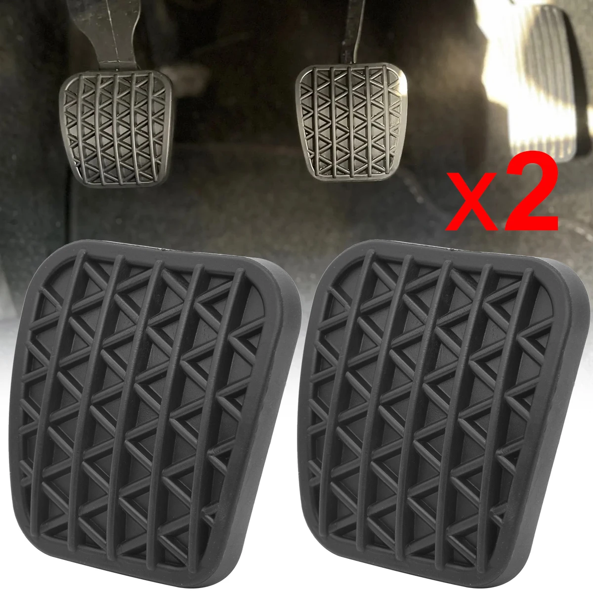 Car Brake Clutch Pedal Pad Rubber Cover For Opel Vauxhall Holden Astra J P10 2009 2010 2011 2012 2013 2014 2015 13281359 560775