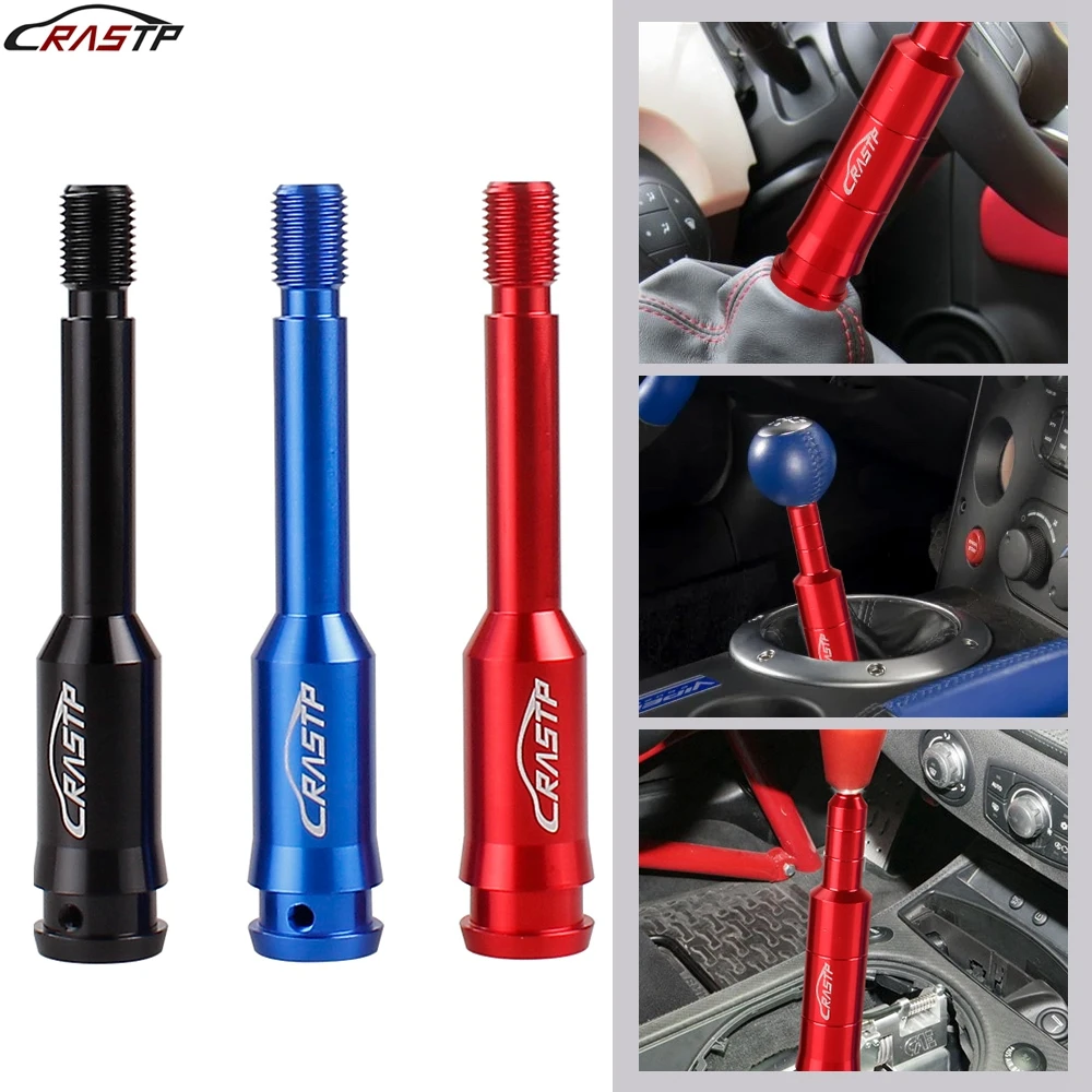 RASTP-Aluminum Alloy Car Shift Knob Extender M14X1.5 Adjustable Gear Lever Fit Universal Car RS-SFN115