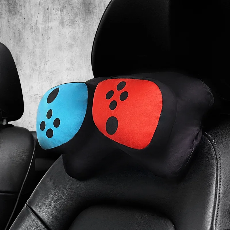 Car sports headrest neck pillow car cushion lumbar support car seat neck pillow four seasons