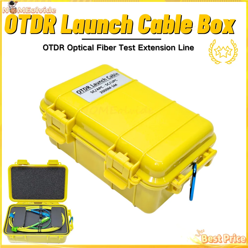 1000/2000KM Fiber Optical Launch Cable Box OTDR Blind Zone Eliminator APC SC-SC SC/UPC-SC/APC SM 1310/1550nm Test Extension Line