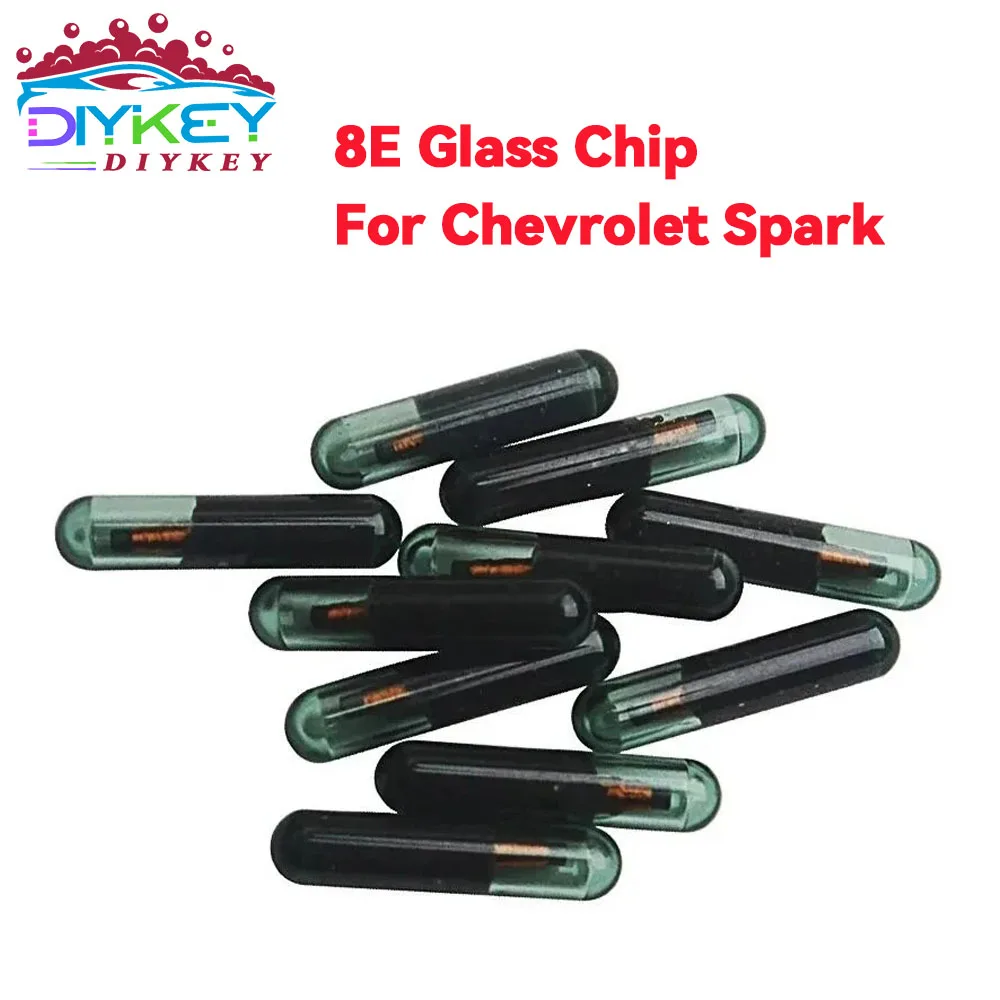DIYKEY 10PCS 8E Aftermarket Glass Chip ID8E Dedicated Chip Auto Transponder Chip Key Blank Car Key Chips For Chevrolet Spark