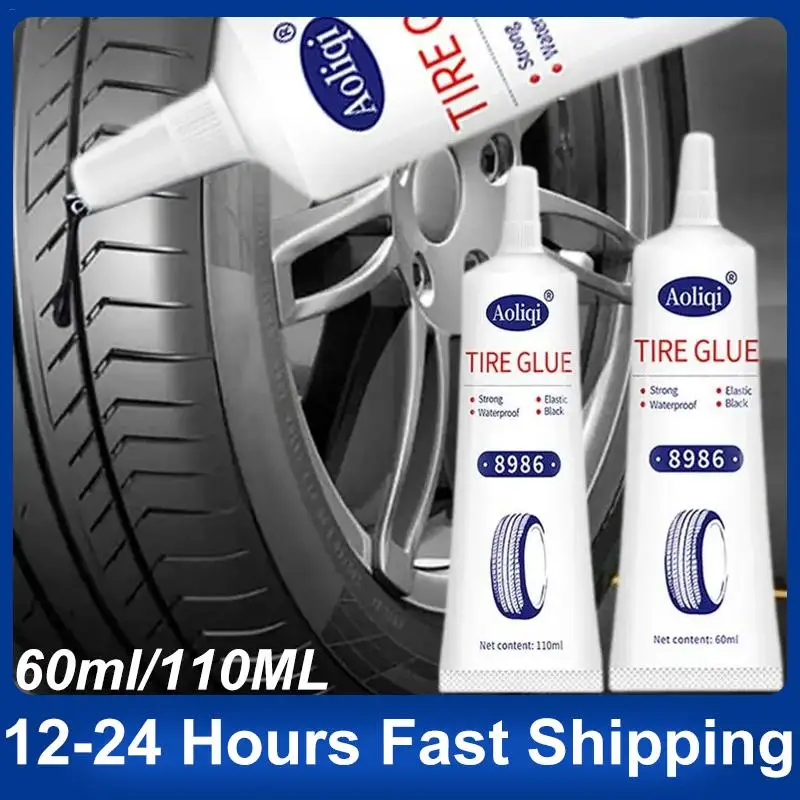 Car Tire Repair Glue Waterproof Car Tire External Glue Tread Sidewall Car Tire Strong Adhesive Bike Tire Repair Patch Rubber