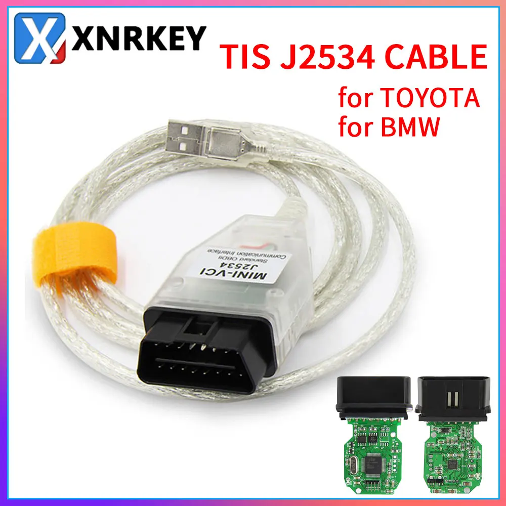 XNRKEY MINI VCI Interface For Toyota TIS Techstream Car Diagnostics Cable Scanner Vehicle OBD2 Auto Diagnosis for BMW INPA K CAN