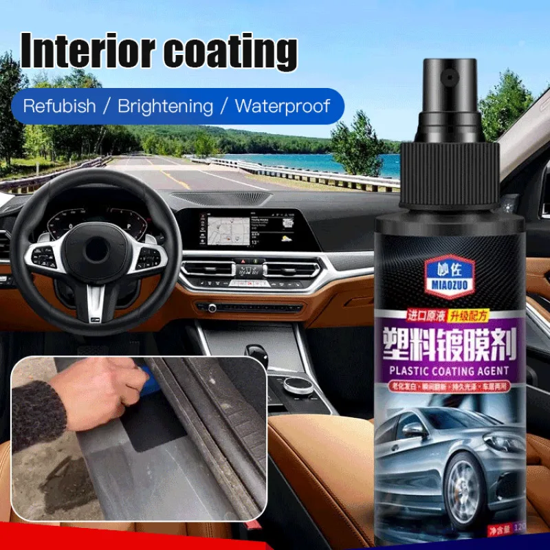 Interior Renovator Car Black Leather Restoration Maintenance Care Products