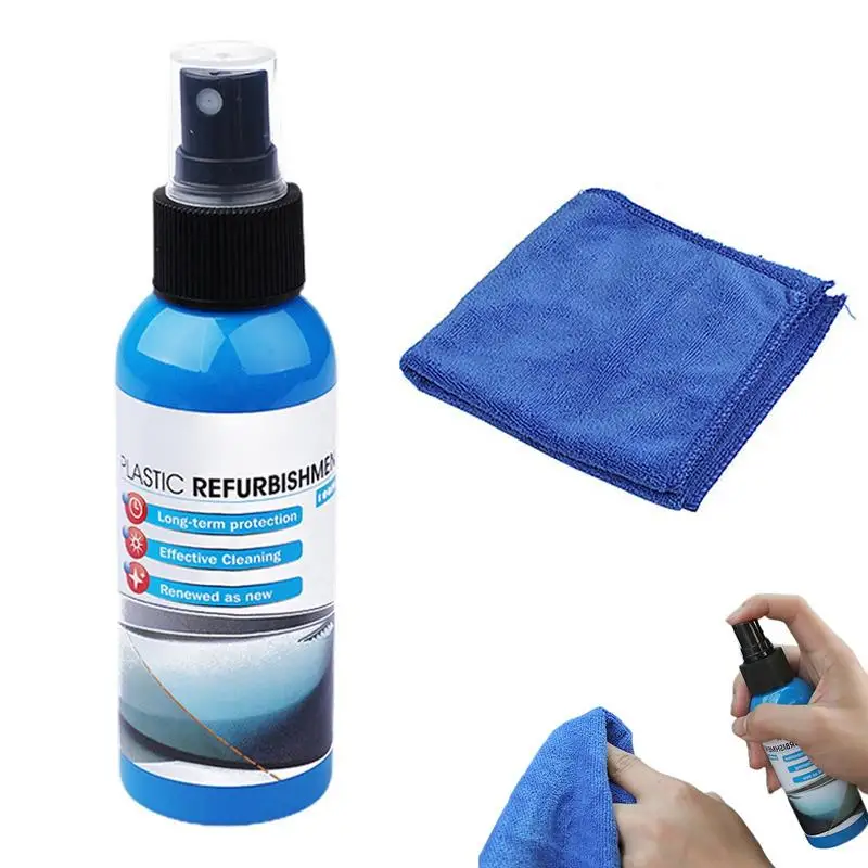 100ml Auto Interior Cleaning Spray Car Detailing Renovation Essence Car Cleaning Kit With Towel Vehicle Accessories