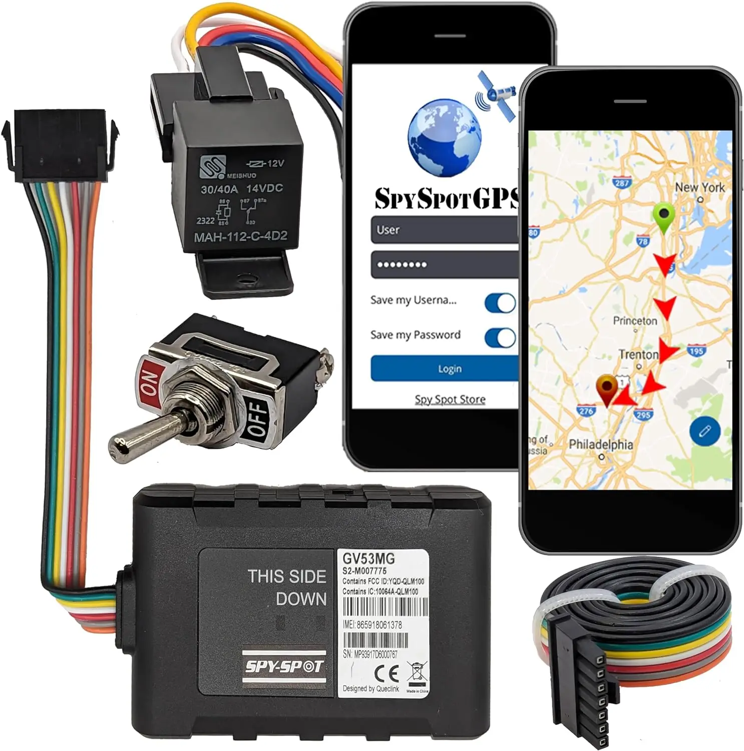 4G Hard Wire Kill Switch GPS Vehicle Tracker - Remotely Disable The Ignition from Any Location - Locator Tracking Device