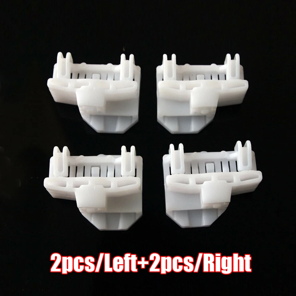 4X Car Front Driver Passenger Side Window Regulator Repair Clips for VW Passat Audi （2 Left 2 Right）Car Glass Holder