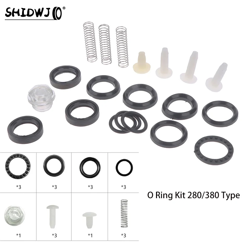 O Ring Kit 280/380 Type for Pressure Washer Pump Ring Replacement Durable Parts Repair Bag Pressure Washer Gasket Seal Kits