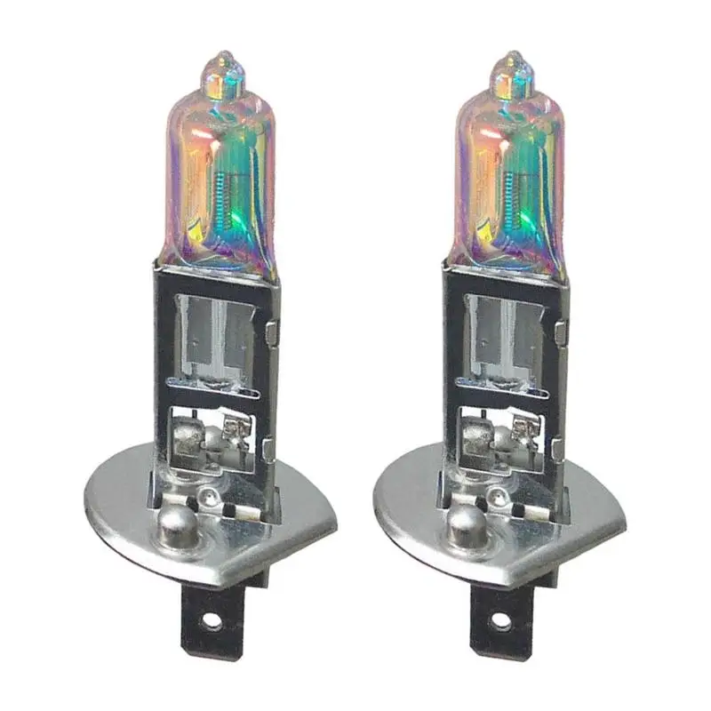 2pcs H1 Xenon Quartz Halogen Bulb Bulbs 55W All Weather Light Bright Headlamps 12V Fog Car for Hid