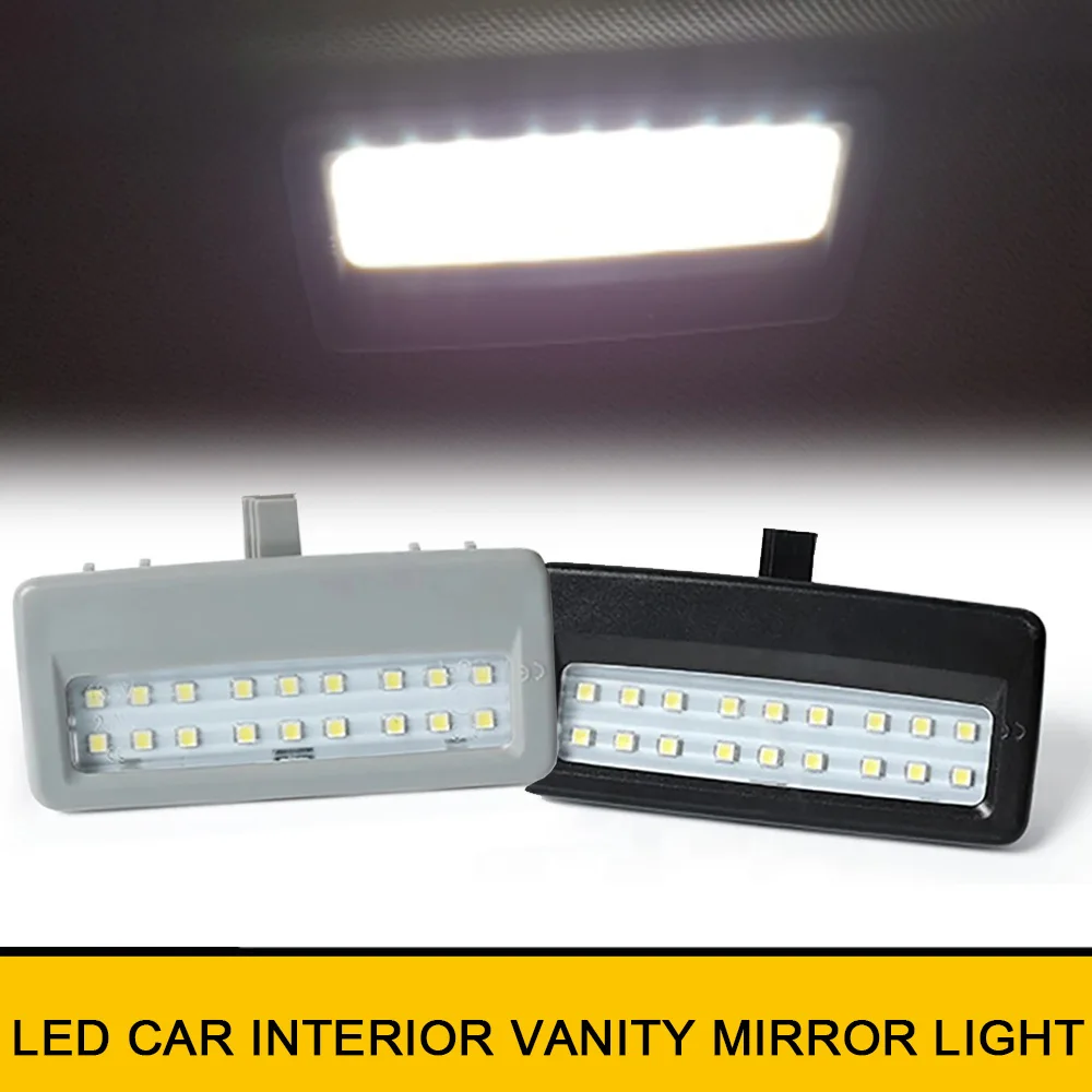 2Pcs LED Interior Sun Visor Vanity Mirror Lamp Lights For BMW 5 series F07 F10 F11 7 Series F01 F02 F03 F04 Car Accessories