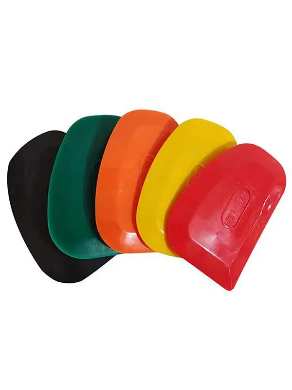 1pc Paint Tool Putty Oval Scraper Scraper Putty Knife Plastic Car Paint Hand Tool Rubber Material Random Color