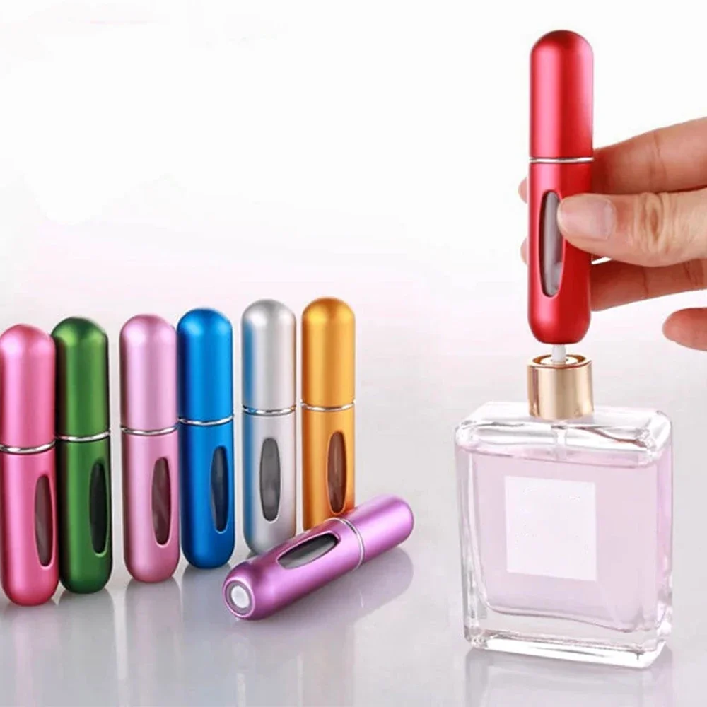5ml Perfume Refill Bottle Portable Mini Spray Jar Scent Pump Air Freshener Containers Atomizer for Travel Tool Car Accessories