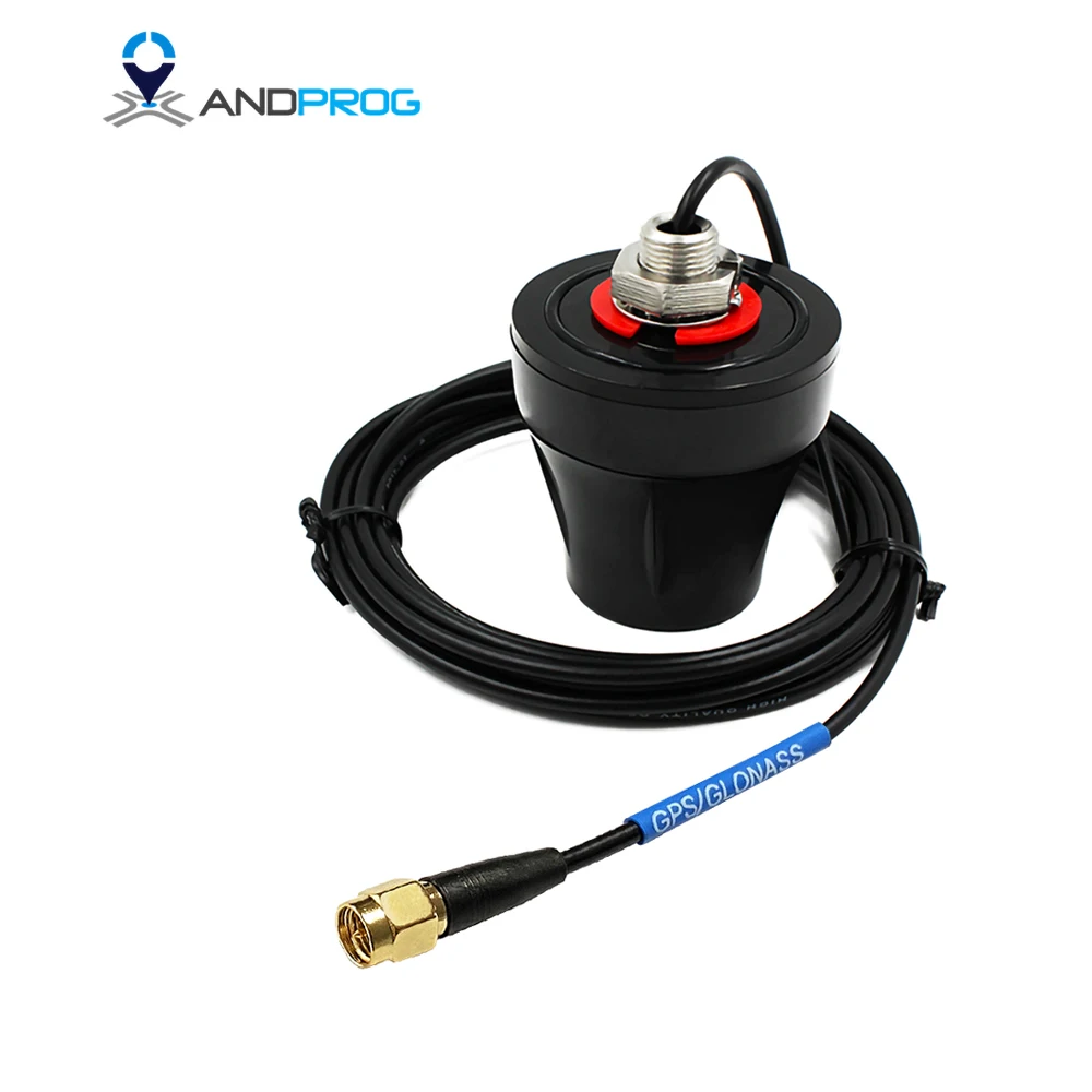Outdoor waterproof IP67 GPS GLONASS Mushroom Antenna SMA Interface