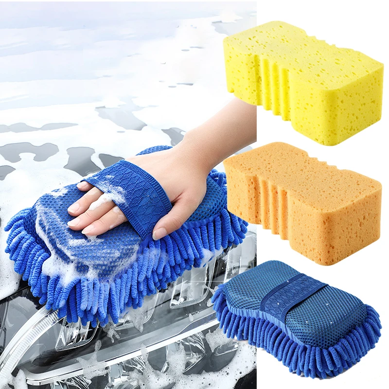 Car Cleaning Rag Cleaning Cloths Auto Detailing Polishing Cloth Clean Tools Ultra Absorbent Wash Car Sponge Towels Car Drying