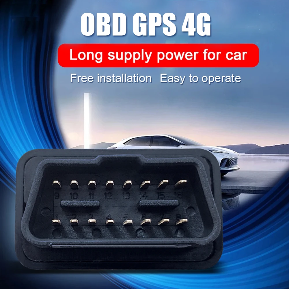 4G Mini OBD GPS Tracker 12V-24V Car Anti-Theft Alarm Real Time Tracking Device Call Geofence Locator Free APP for iOS Andriod