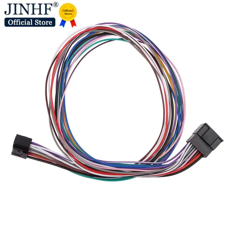 1PC 16 Pin Universal Car Stereo Radio ISO Wire Harness Kits Power Speak ACC Extension 60cm Adapter Cable For Android Player