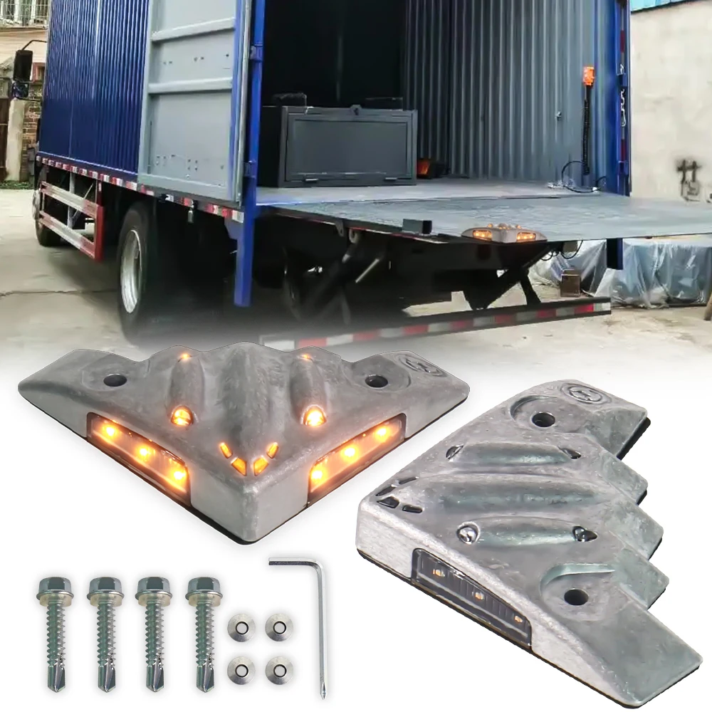 MOVOTOR Tailgate Strobe Warning Lights,Tail Lift, Amber Flashing Warning Light for Luton Van Truck Lorry Accessories