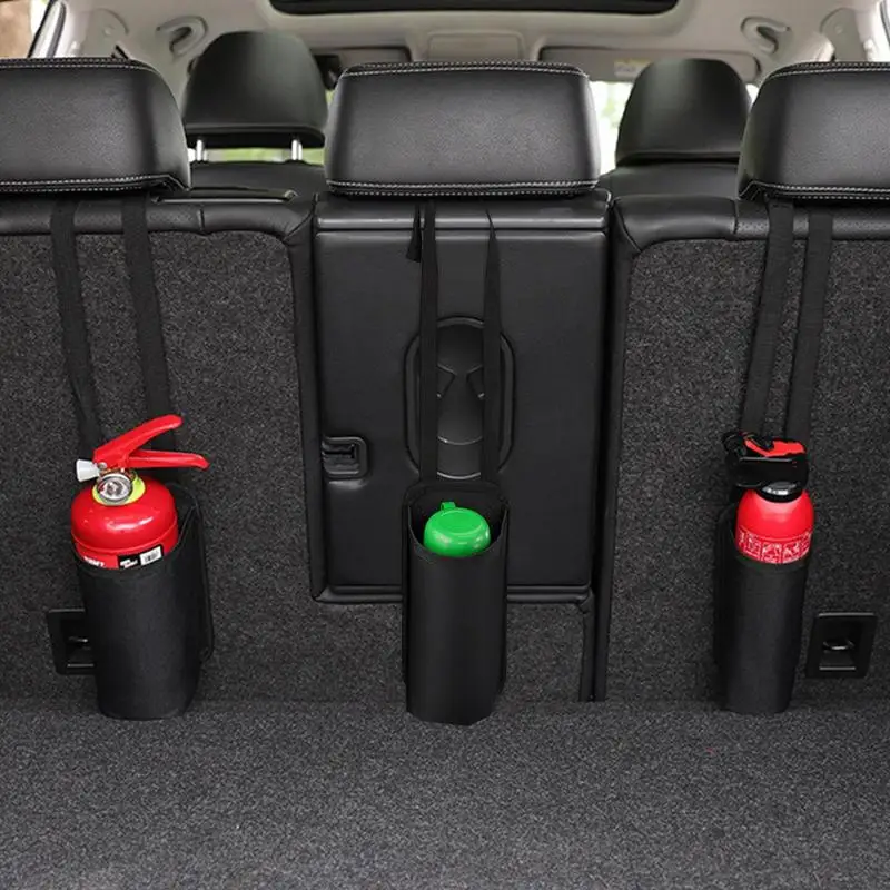 Car Extinguisher Bag Backseat Multifunctional Fire Extinguisher Holder Wear-Resistant Extinguisher Bag For Commuting Space