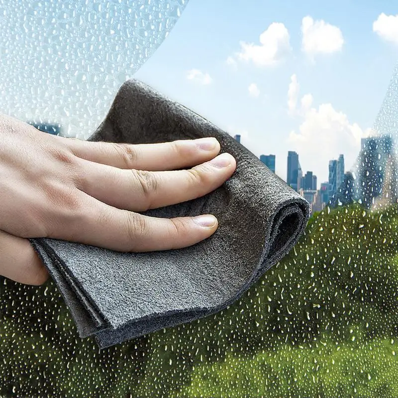 1pcs Thickened Absorbent Non-shedding Glass Multifunctional Rag For Window Mirror Cleaning Cloth Car Wash Towel Cleaning Tools