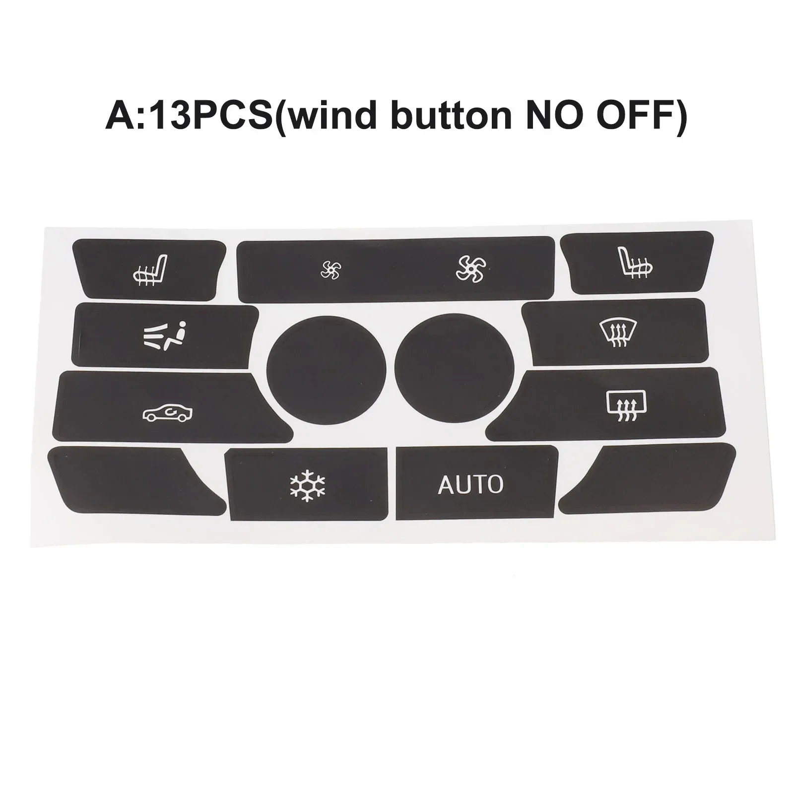 Button Sticker Performance/Custom Air Conditioning Button Stickers for BMW 6 Series F06 F12 F13 F16 Front Placement
