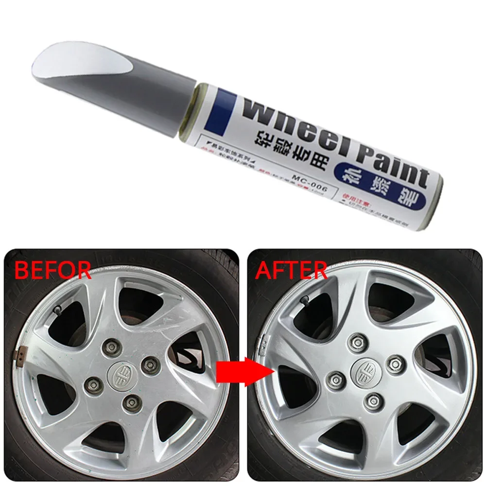 MC003 Repair Pen Aluminum Alloy Wheel Hub Renovation Maintenance Paint Brush Spray Silver Automobile Scratch Restorations Tools
