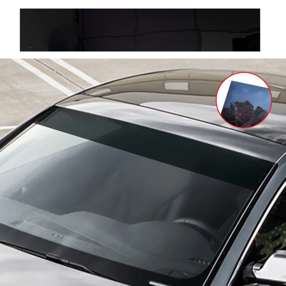 Anti-UV Car Windscreen Solar Film Anti-UV Privacy Heat Insulation Window Sun Shade Tinted Stickers Clear PVC 140x25cm with Scrap