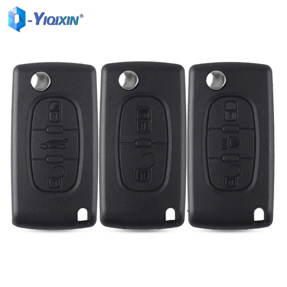 Car Key Shell For Citroen C2 C3 C4 C5 C6 C8 Xsara Fob Case For Peugeot 207 206 307 S 308 407 208 306 107 406 607 807 Uncut Blade