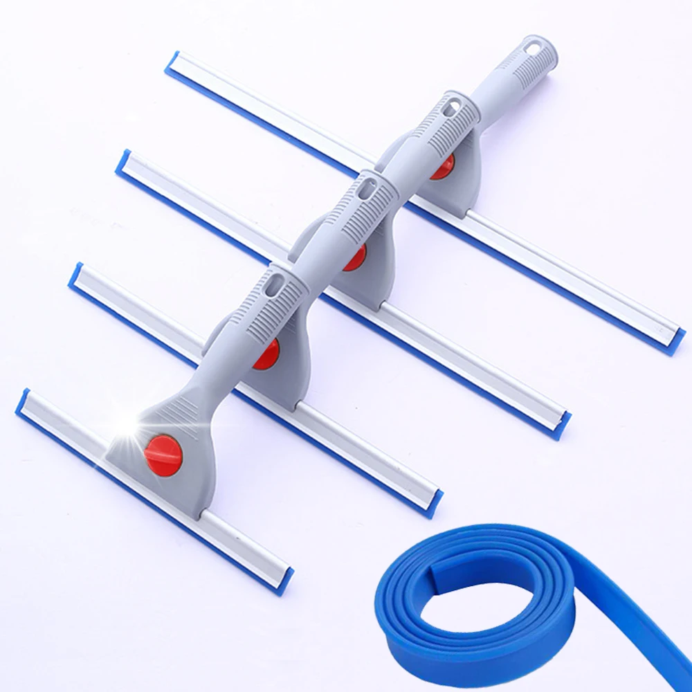 15 25 35 45cm Window Squeegee Rubber Scraper for Bathroom Ceramic Floor Supermarket Hotel Household Paint Glass Cleaning B51B