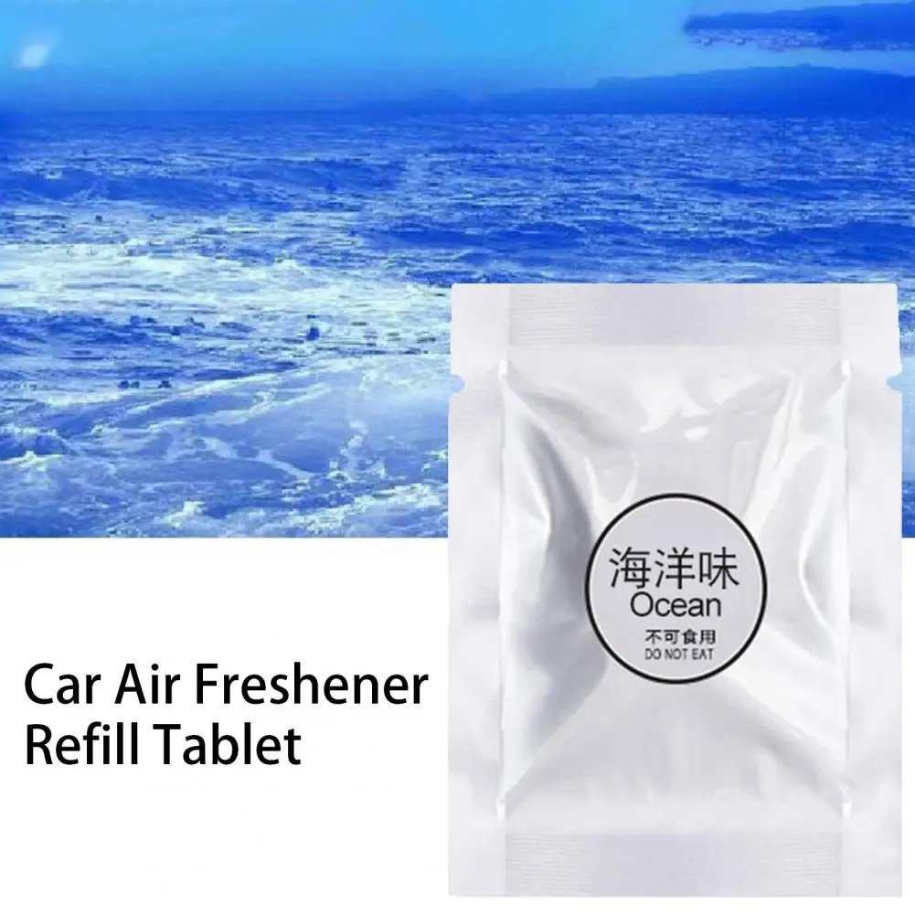 Long-lasting Car Scent 10pcs Pe Car Aromatherapy Tablets Customizable Fragrances for Car Models Easy Install Scratch-free Car