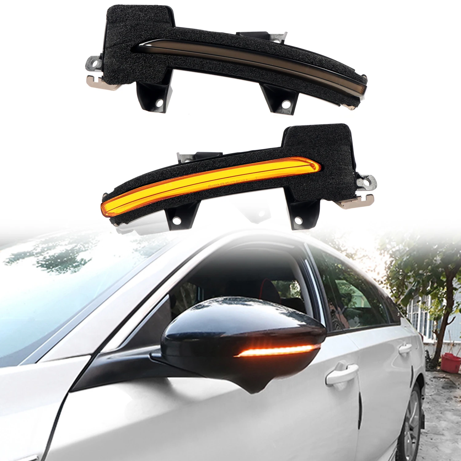 Luzes de Sinalização de Viragem Pretas