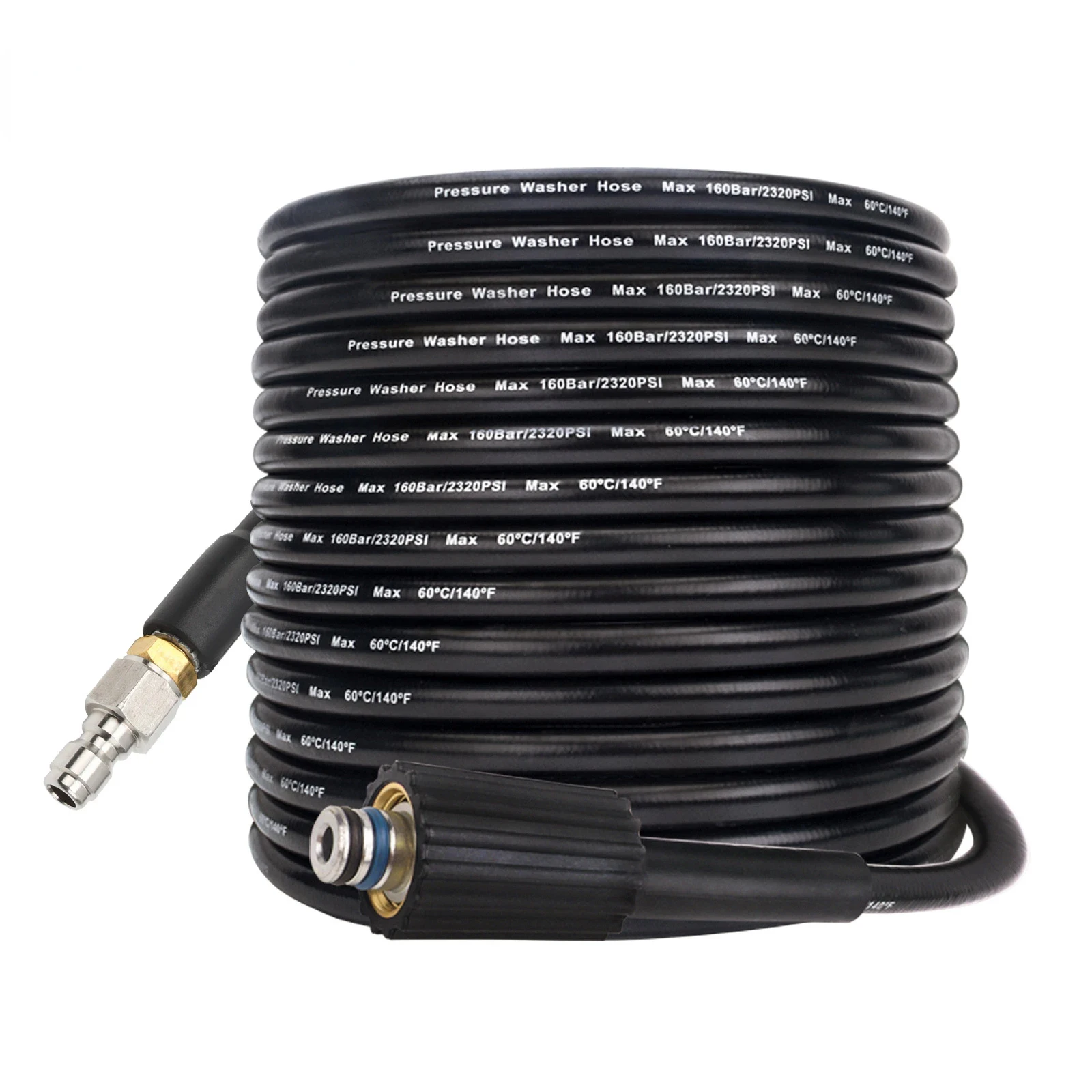 Replacement Pressure Washer Hose 10 m * 160 bar Compatible with Lavor Super Wash 160 High Pressure Cleaners