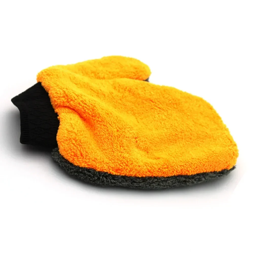 Car Care Glove Plush Wash Mitt Microfiber Car Cleaning Detailing Glove Tools Cloth  Furniture Glass Dust Cleaning Washer