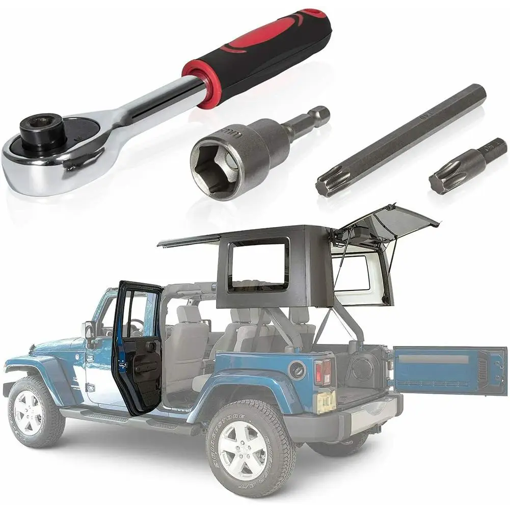 1 Set Car Quick Release Removal Tool Doors Roof Remove Wrench Vehicle Handheld Repair Tools Compatible for Jeep Wrangler JL