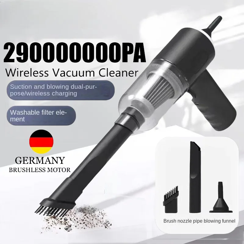 New Portable Wireless Vacuum Cleaner High Power For Multi Purpose Vehicles Small Household Pump Handheld Car Vacuum Cleaner