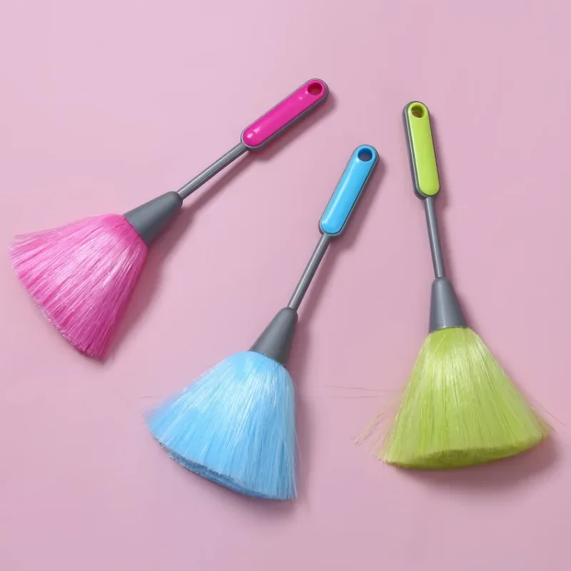Two-color handle PP silk computer keyboard cleaning brush Office household dust duster feather duster
