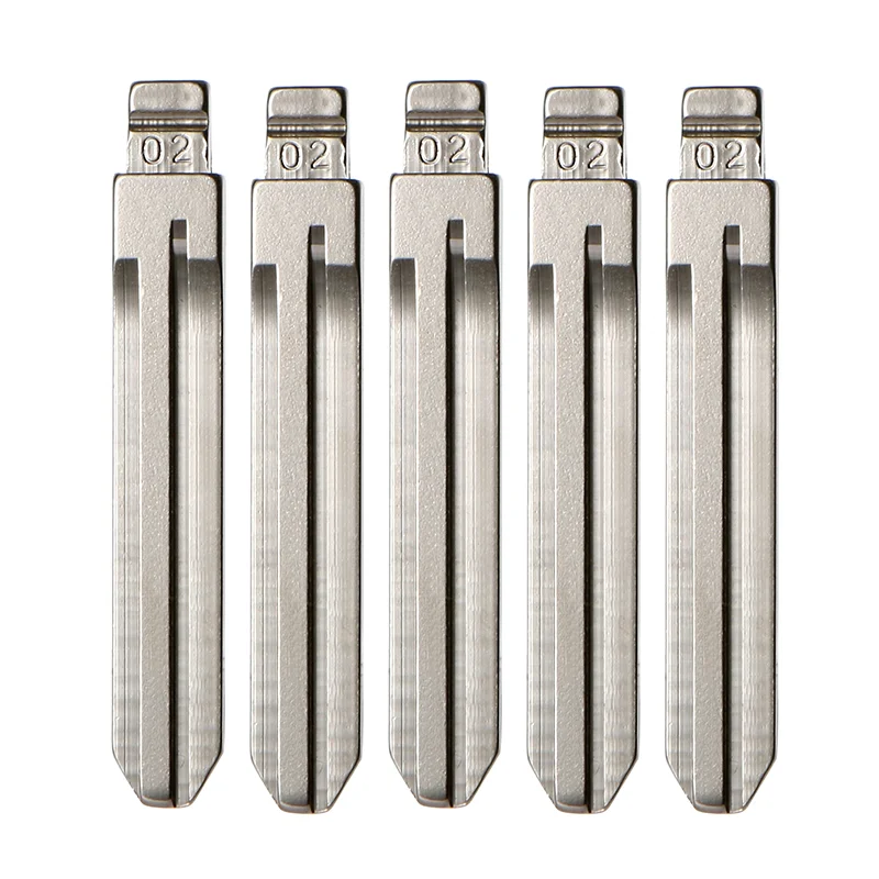 1 set/5pcs for Toyota Camry Corolla Highlander RAV4 Yaris Car Key Blade Remote Control Flip Blade Key Core Head Auto Accessories