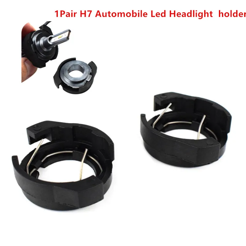 2Pcs H7 Automobile Led Headlight Bulb Base Replacement Holder Adapter Retainer Cover For Alfa Romeo VW Passat B6 VW Magotan