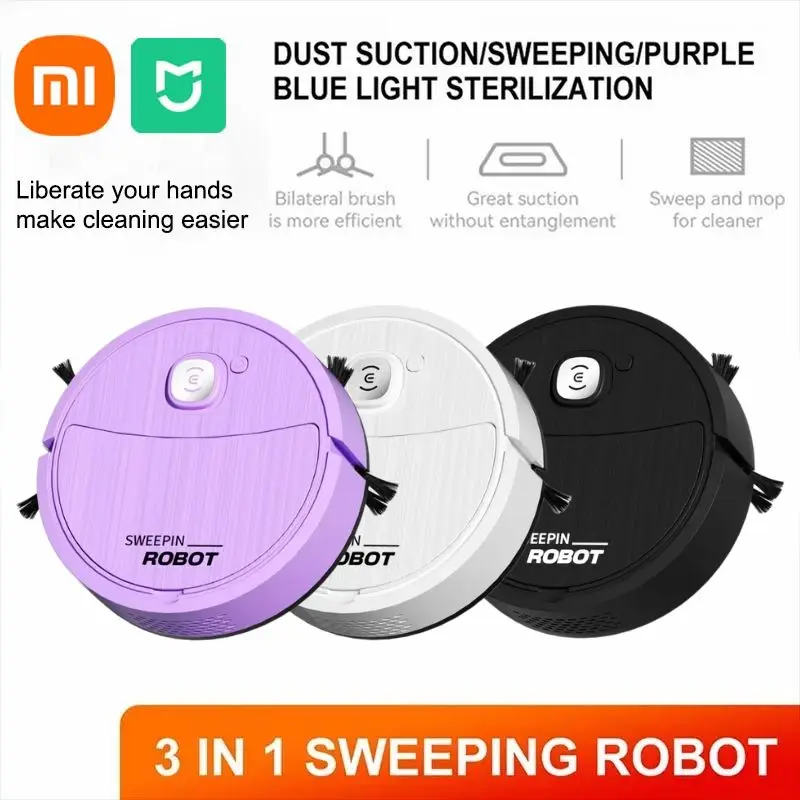 Xiaomi MIJIA 3in1 Sweeping Robot Vacuum Cleaner Wireless Automatic Sweeping Strong Smart Suction Mopping Cleaning Machine Robot