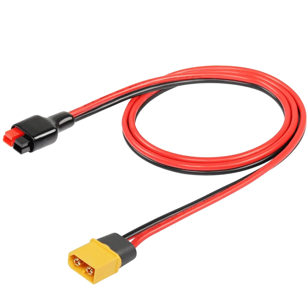 XT60 Male to Solar Panel Connector 30A Power Pole Port Extension Cable for Center Drive Motor,Solar Panel to Portable Generator