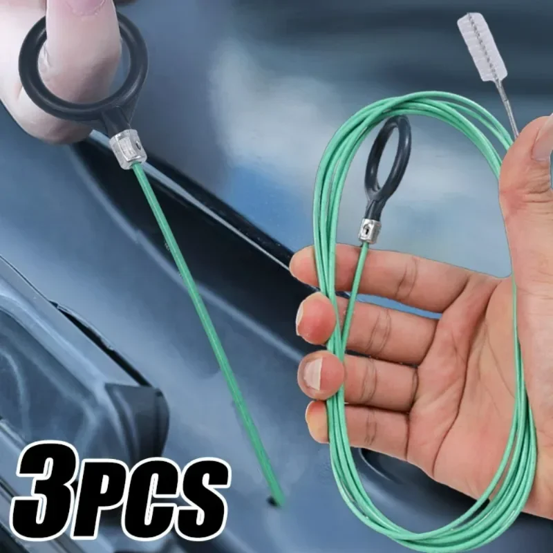 Car Drain Hole Cleaning Brush Flexible Car Sunroof Drain Dredge Cleaning Tools Skylight Drain Pipe Brush Car Wash Accessories