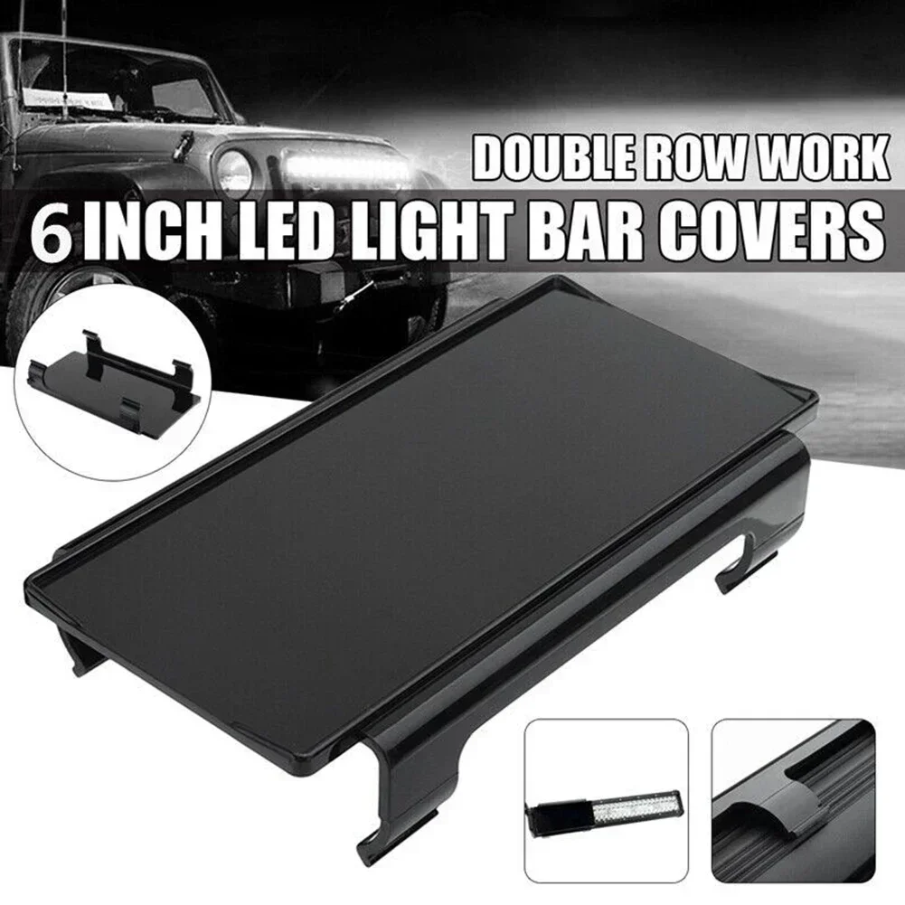 6'' Led Work Light Bar Black Lens Cover Double-Row For Off Road SUV Truck ATV For 6'' Or Above Dual Row Straight Curved Light
