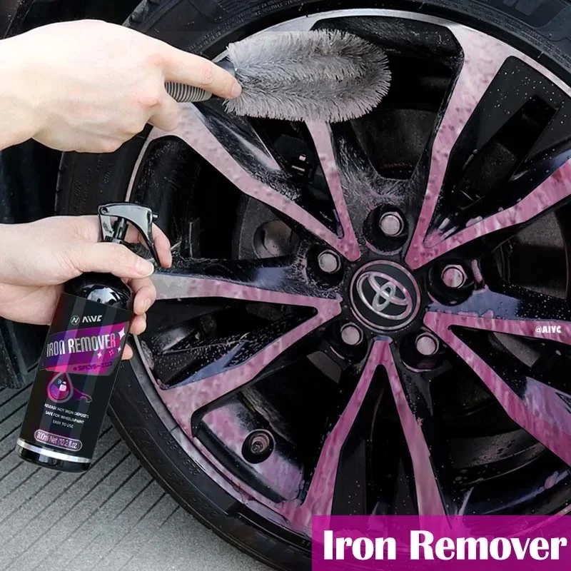 Car Iron Remover Kit Wheel Rims Cleaner Spray Paint Care Muti-purpose Anti Rust Metal Oxide Removal Exhaust Pipe Derusting Tool