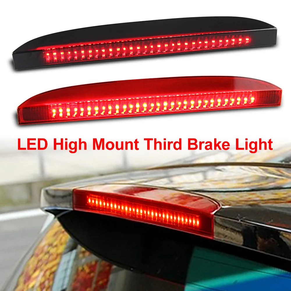 Car Red Third 3rd Brake Light Centre High Mount Auto Stop Lamp Smoked RED Lens for Renault Clio II MK2 1998-2005 OEM:7700410753
