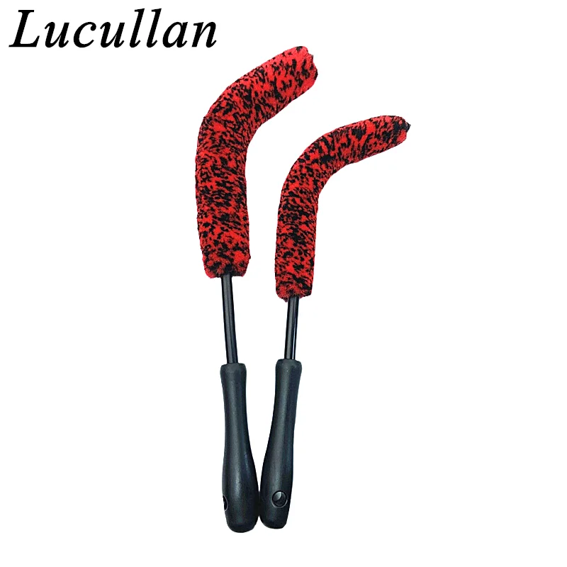 Lucullan Wheel Woolie Car Detailing Brush Adjustable 16" Cleans Wheel Rim Chrome Brake Dust From Barrels & Hard To Reach Areas