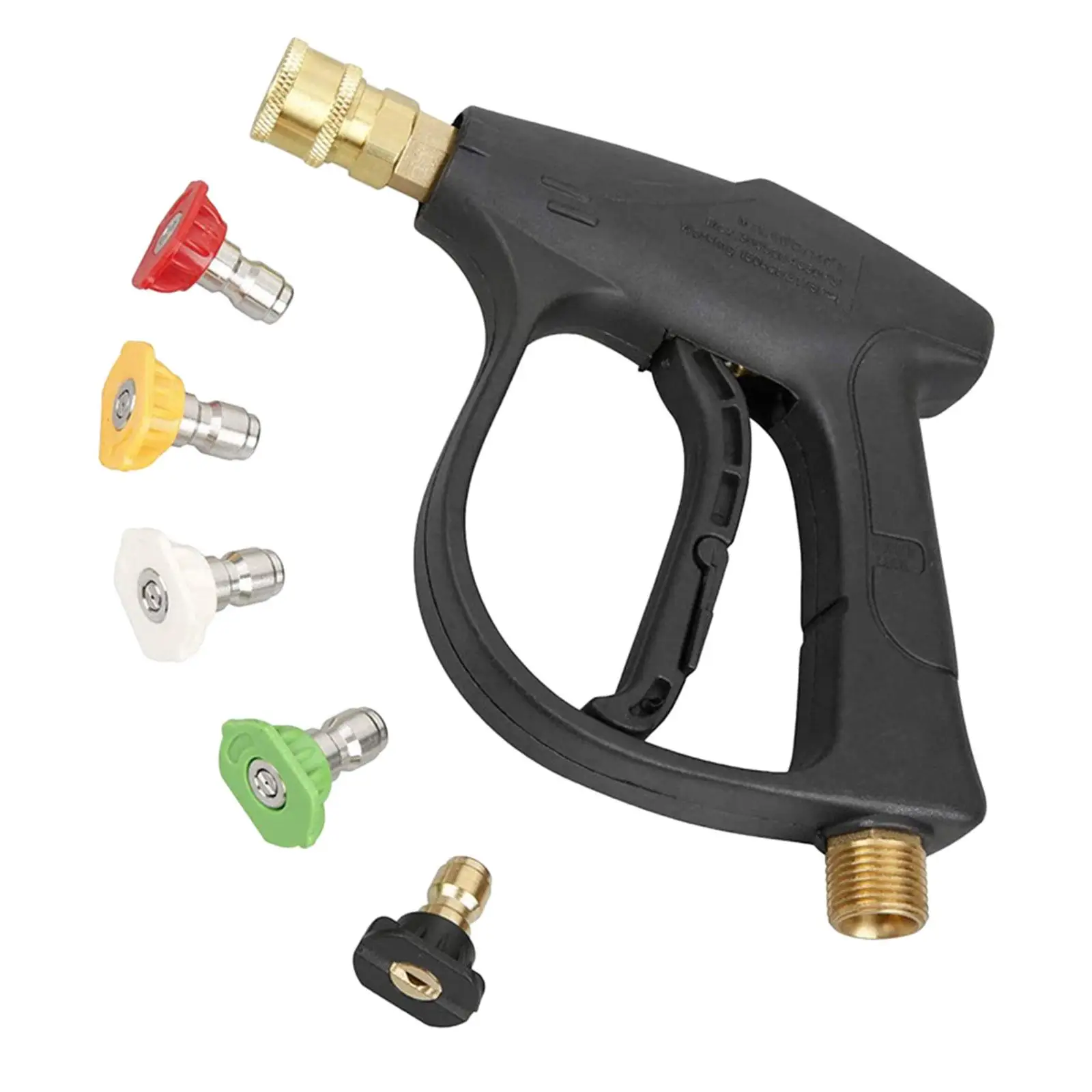 Power Pressure Washer Gun Soap Short Wand Nozzle Tips Fitting Quick Release
