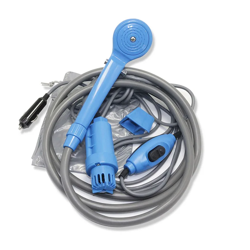 1 Set Portable Car Washer 12V Camping Shower DC Car Shower High Pressure Power Washer Electric Pump For Outdoor Camping Travel