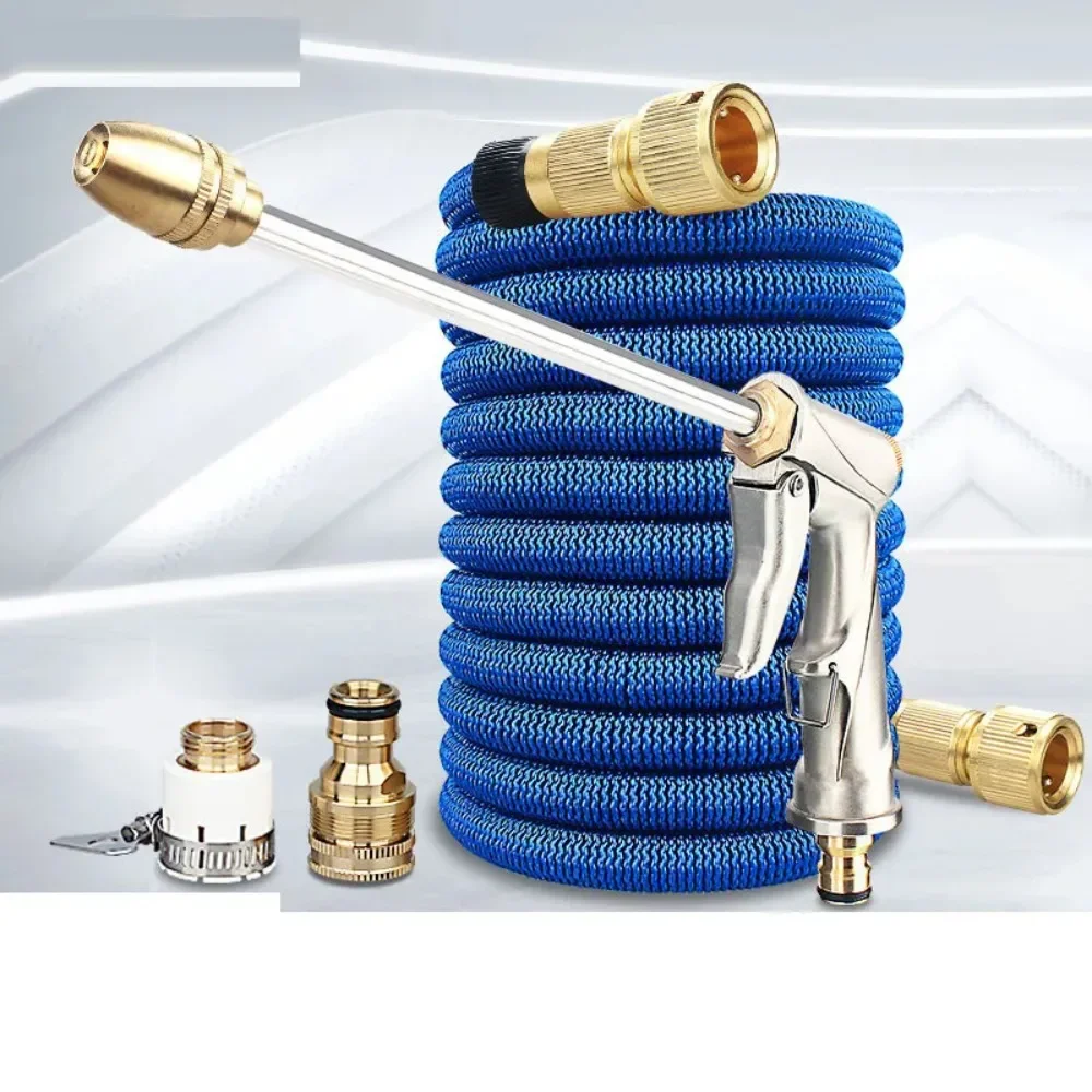 High Quality Flexible Expandable Garden Hose High Pressure Nozzle Spraye Washer Gun Car Wash Hose Expandable Garden Water Hose
