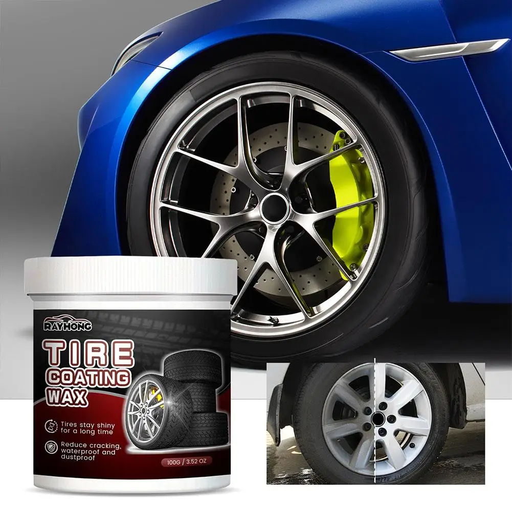 1PCS Car Tire Maintenance Tire Shine Coating Tyre Gloss Wax Hydrophobic Sealant Cleaner Cleaning Tire Car Supplies Q2N3
